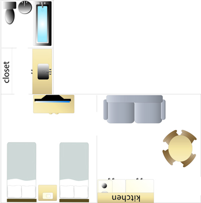 deluxe room layout